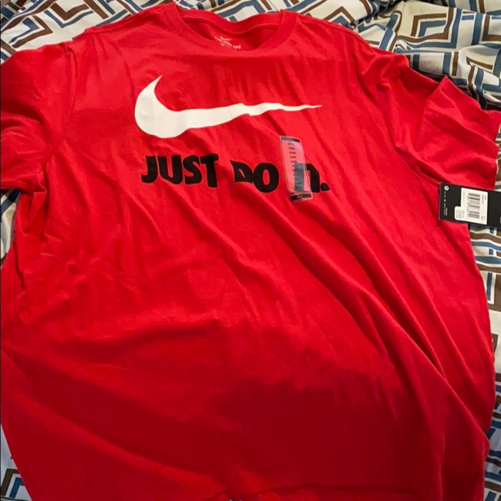 Red Nike shirt
